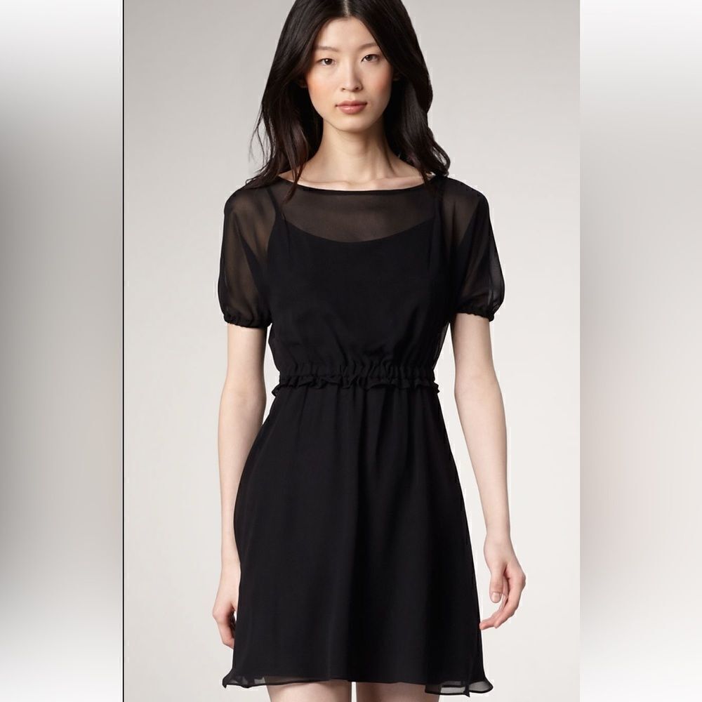MARC BY MARC JACOBS CUNNINGHAM SILK CHIFFON COCKTAIL DRESS